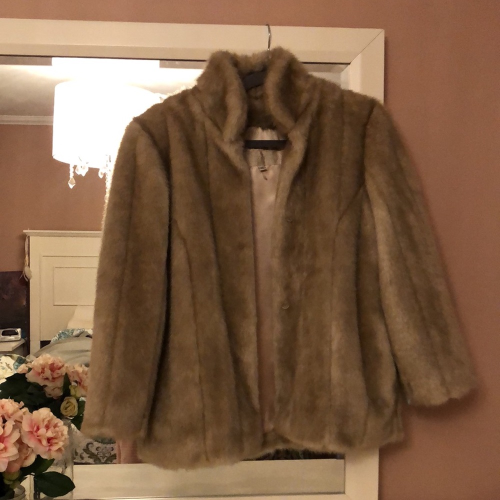 Vintage Faux Fur Jacket Excellent Condition XS